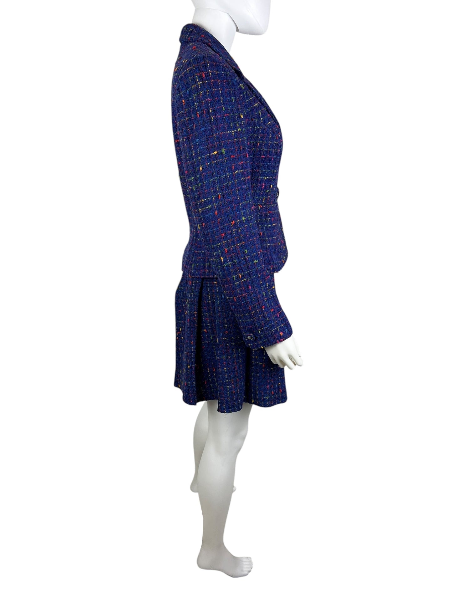 Versace early 1990s boucle skirt suit