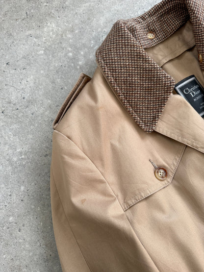 Christian Dior Monsieur Cotton Single Breasted Belted Trench Coat - M