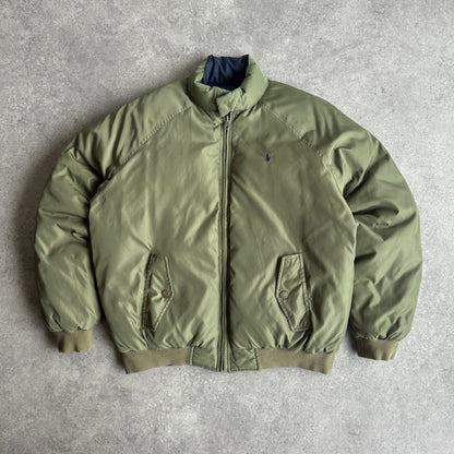 Ralph Lauren 1990s reversible down fill heavyweight puffer jacket (M)