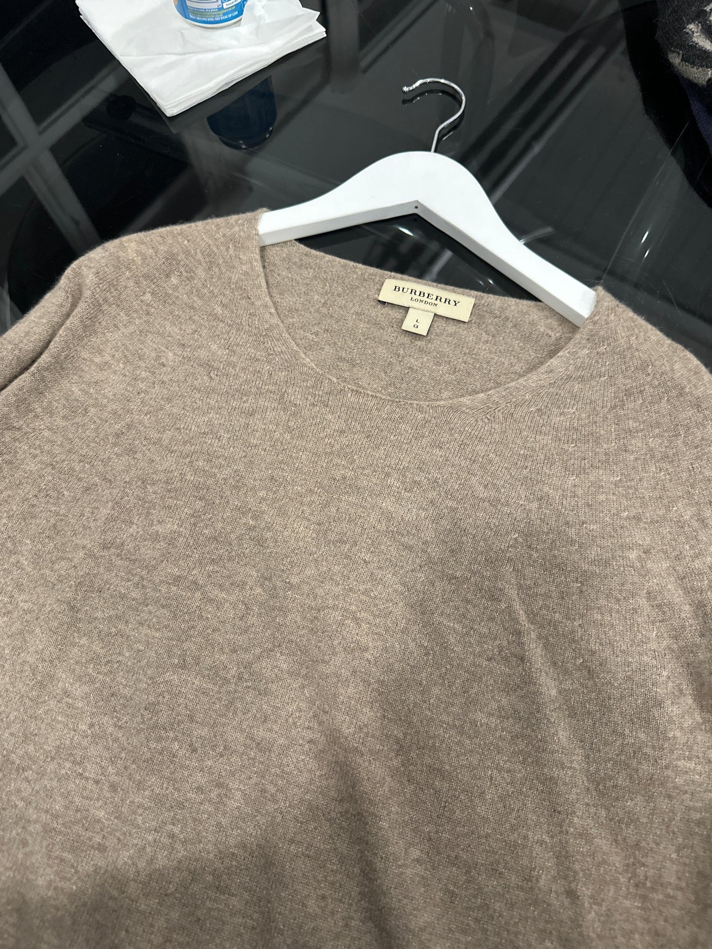 Burberry Pure Cashmere Lightweight Knitted Jumper - S/M