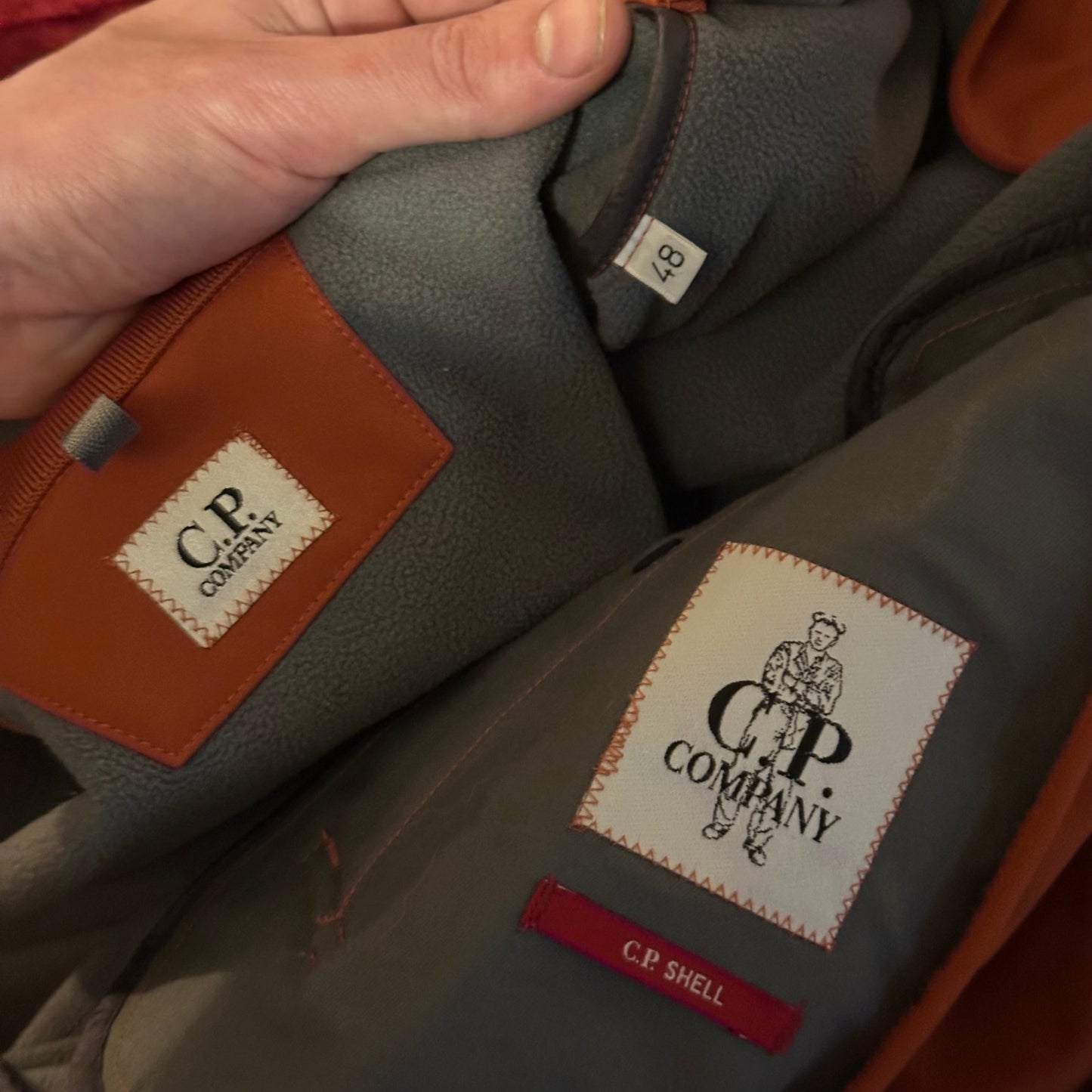CP Company Orange Soft Shell Lens Bomber Jacket - IT48 (M) | Default Title, Grey