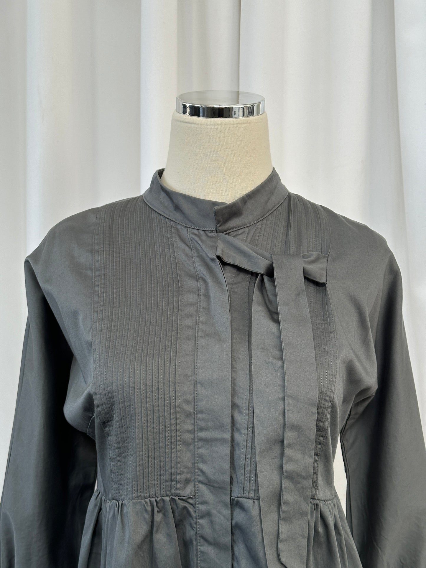 Vintage 2000s Peplum Cotton Tie Shirt - XS/S