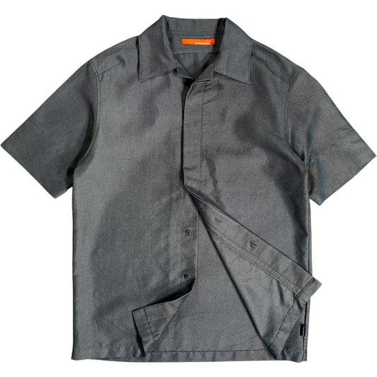 Firetrap 2001 Concealed Button Short Sleeve Shirt S | Small, Grey