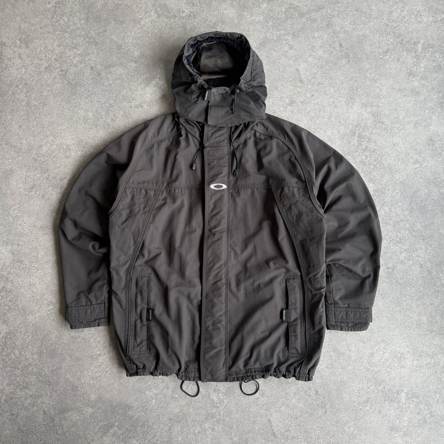 Oakley Software RARE 2000s heavyweight waterproof technical jacket (L)