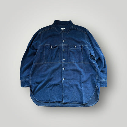 Hai Sporting Gear by Issey Miyake Denim Overshirt M | Default Title, White