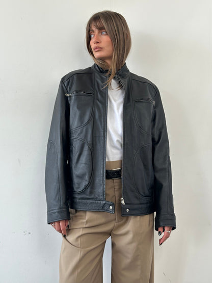 Vintage Moto Leather Jacket - M/L