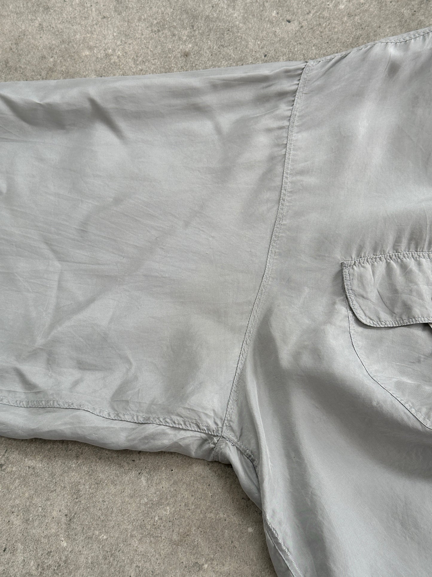 Vintage 1990s Relaxed Pure Silk Shirt - XL