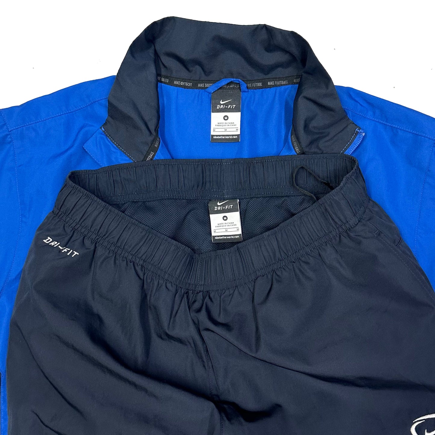 Nike 2000s Tracksuit In Blue & Black ( M )