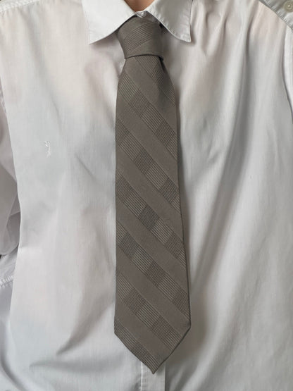 Armani Collezioni 1990s Pure Silk Diagonal Stripe Tie