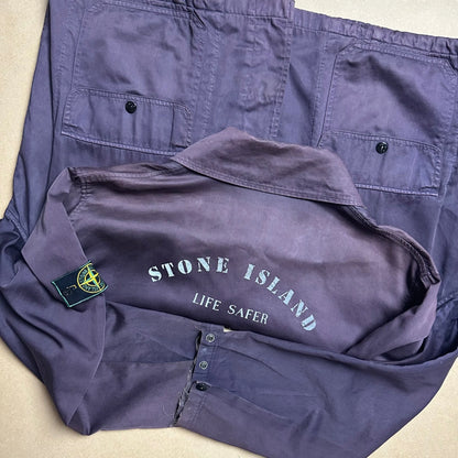 S/S 1993 Midnight Blue Raso Gommato Life Safer Blouson Jacket