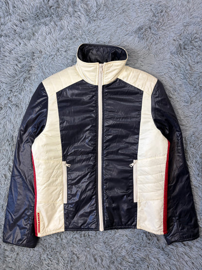 Prada Sport 2008 Astro Panelled Nylon Padded Biker Jacket - L | O/S, Multicoloured