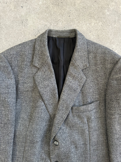 Burberry 1980s Pure Brushed Wool Single Breasted Blazer - 44R/XL