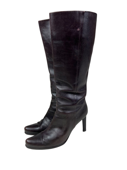 Prada vintage deep plum boots