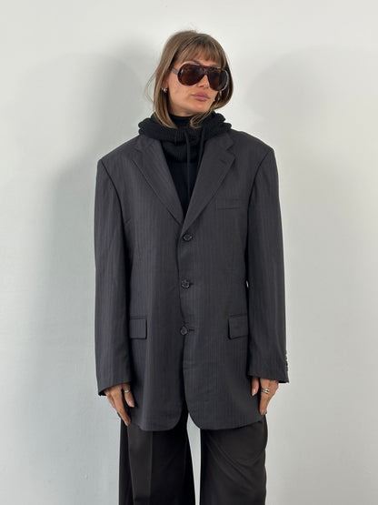 Hugo Boss x Loro Piana Striped Pure Wool Single Breasted Blazer - M/L