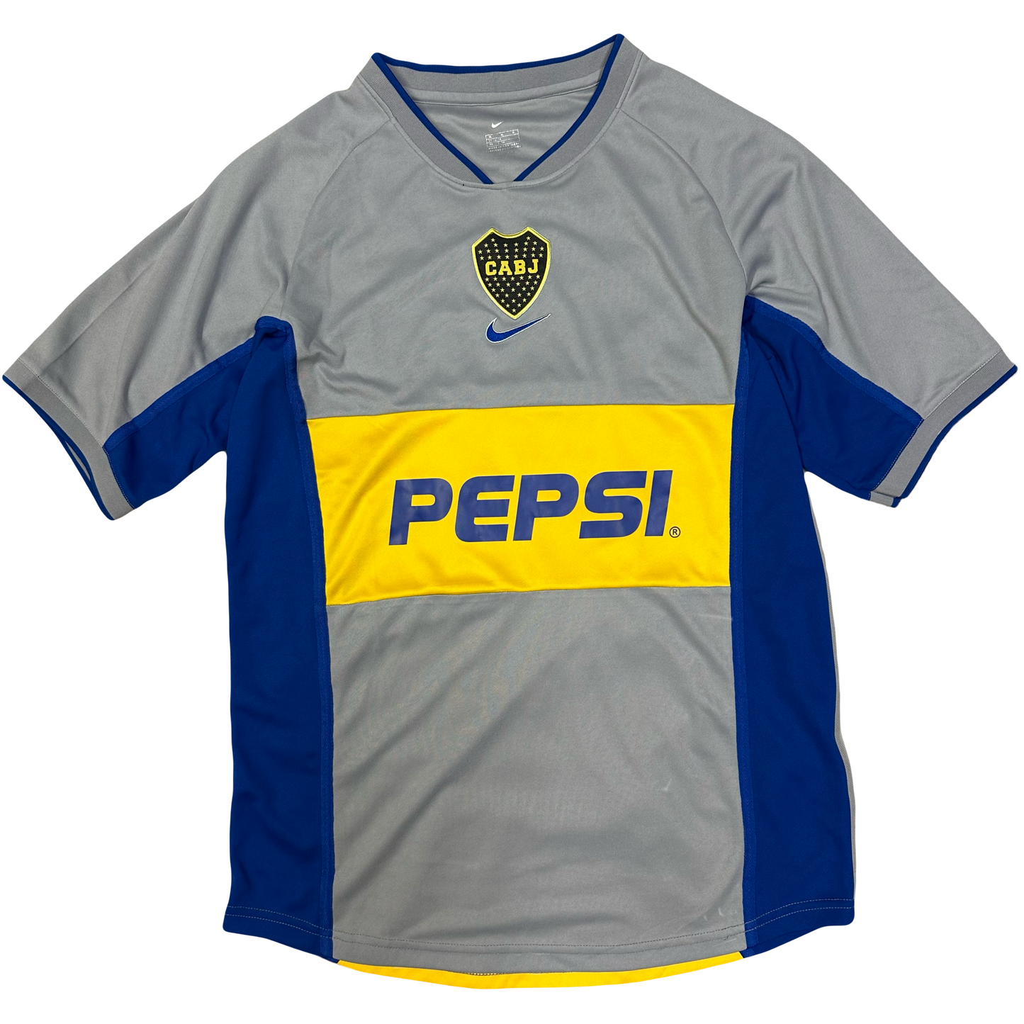 Nike Boca Juniors 2002/03 Shirt In Grey ( XL )