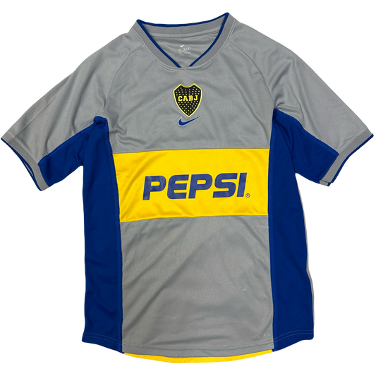 Nike Boca Juniors 2002/03 Shirt In Grey ( XL )