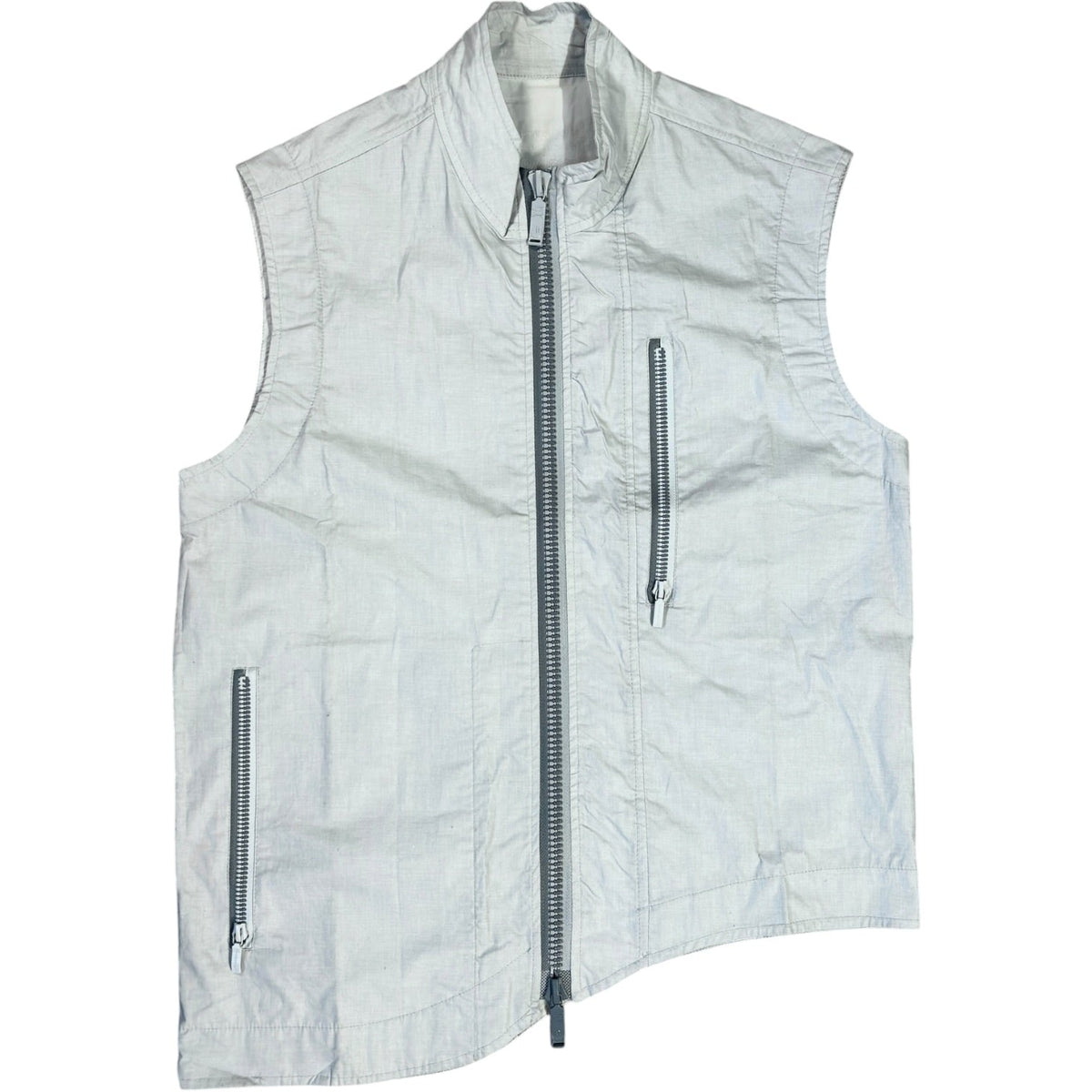 Maharishi 1999 Asymmetric Water Repellent Vest Jacket L | Large, Grey
