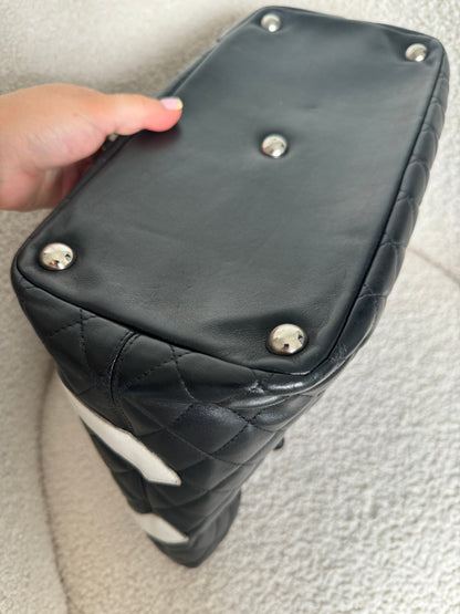 2000s Chanel Cambon B&W Tote Bag | O/S, Multicoloured