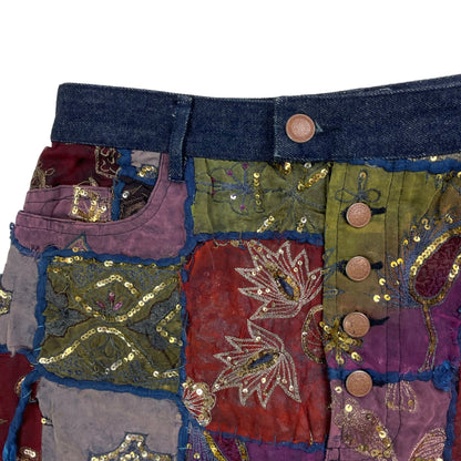 S/S 1999 Jean Paul Gaultier patchwork skirt