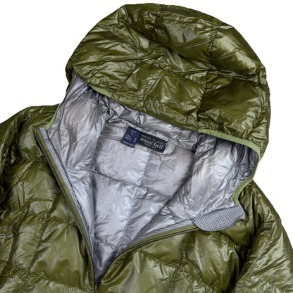 Montbell Superior Down Parka Puffer Jacket In Khaki Green (L) | Large, Green