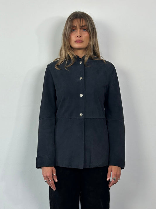 Armani Jeans Fitted Suede Jacket - M