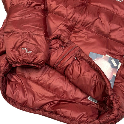 Montbell Light Alpine Down Puffer Jacket In Red (XL) | XL, Red