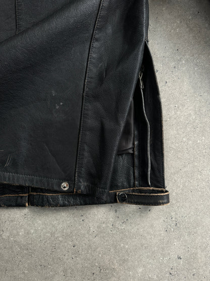 Vintage 1990s Aged Leather Jacket - M/L