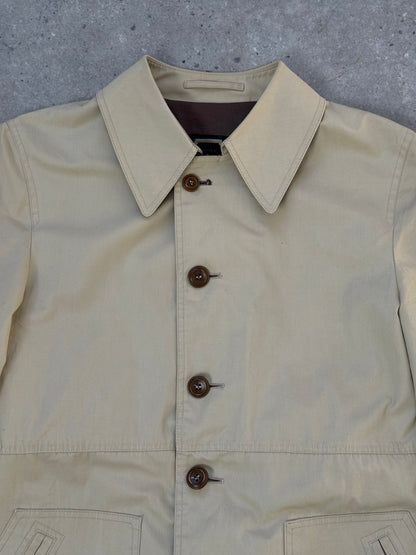 Christian Dior Paris 1980s Cotton Belted Trench Coat - M