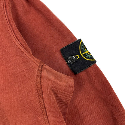 Stone Island Red Cotton Crewneck Sweatshirt