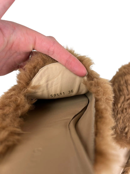 Helmut Lang F/W 2016 shearling mules