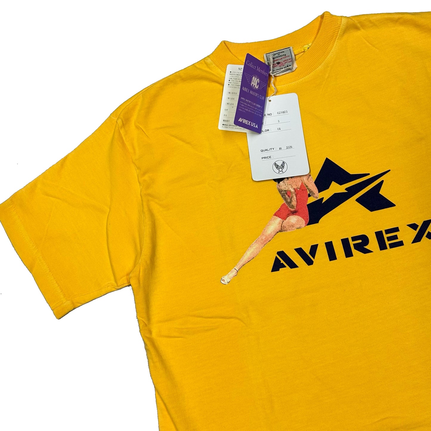 Avirex T-Shirt In Yellow ( S )