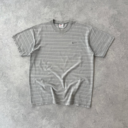 Nike RARE 1990s heavyweight striped t-shirt (L)