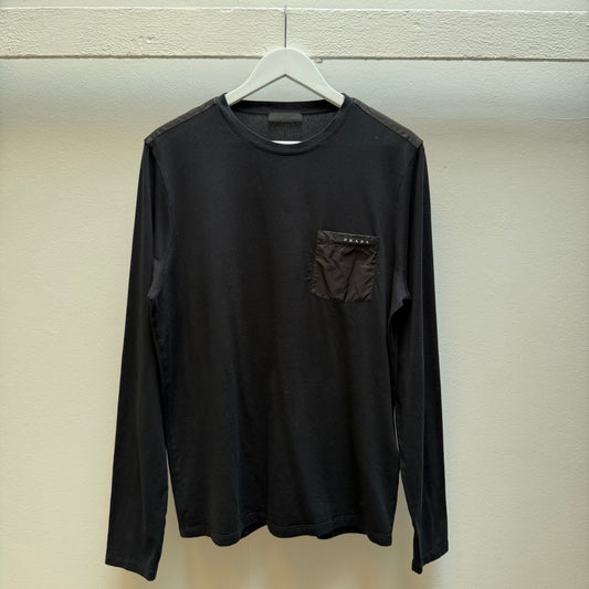 Prada Sport Long Sleeve T-shirt (L) | Large, Black