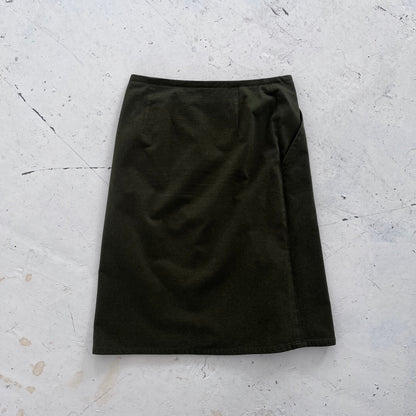 1990s burberry skirt | Green, Olive Green