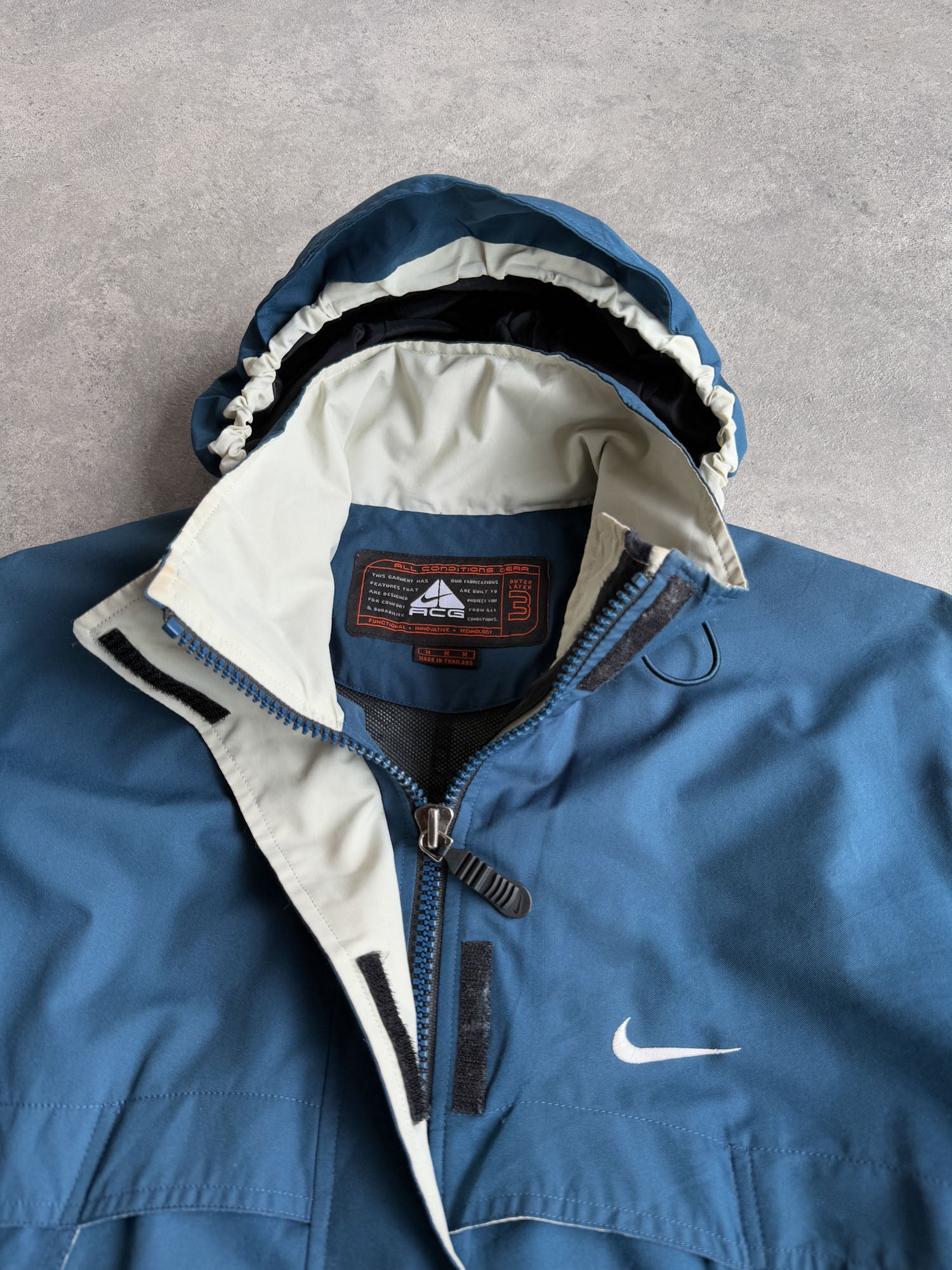 nike acg 90s tech archive ナイキ blue room nike acg 1990s lightweight technical waterproof jacket (m) – Known