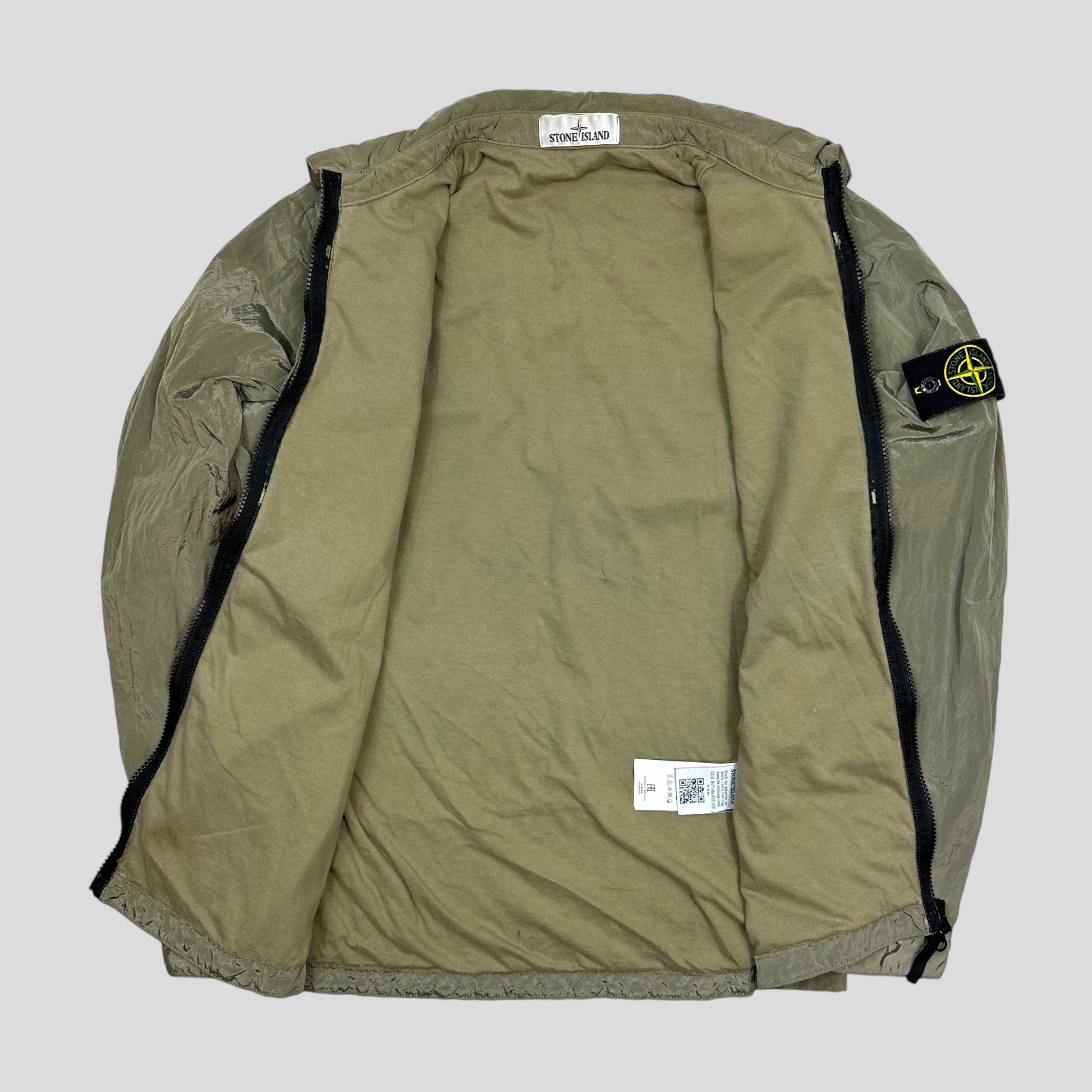 Stone Island Khaki Nylon Metal Overshirt Jacket - M - Known Source