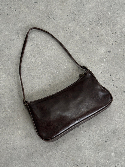 Vintage Faux Leather Shoulder Bag - Known Source