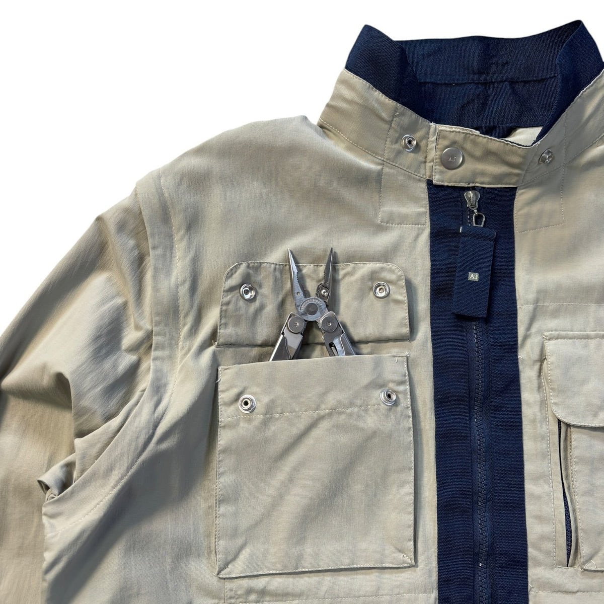 Armani Jeans 00’s Convertible Multipocket Jacket XL | XL, Beige