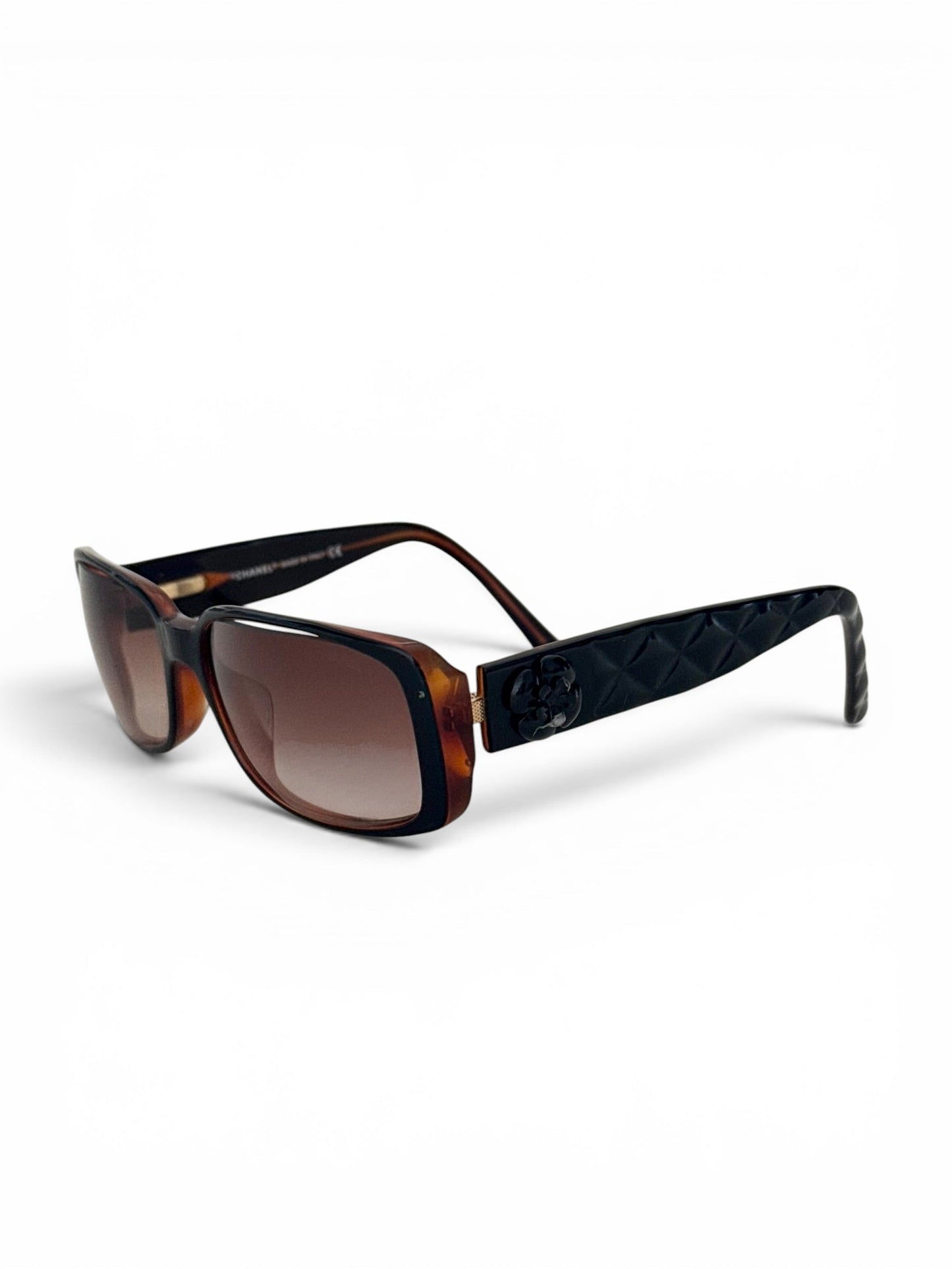 2000s Chanel Matelasse Sunglasses | O/S, Brown