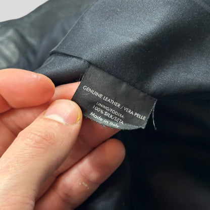 Gucci by Tom Ford 2003 GG Monogram Leather Belted Jacket - IT42