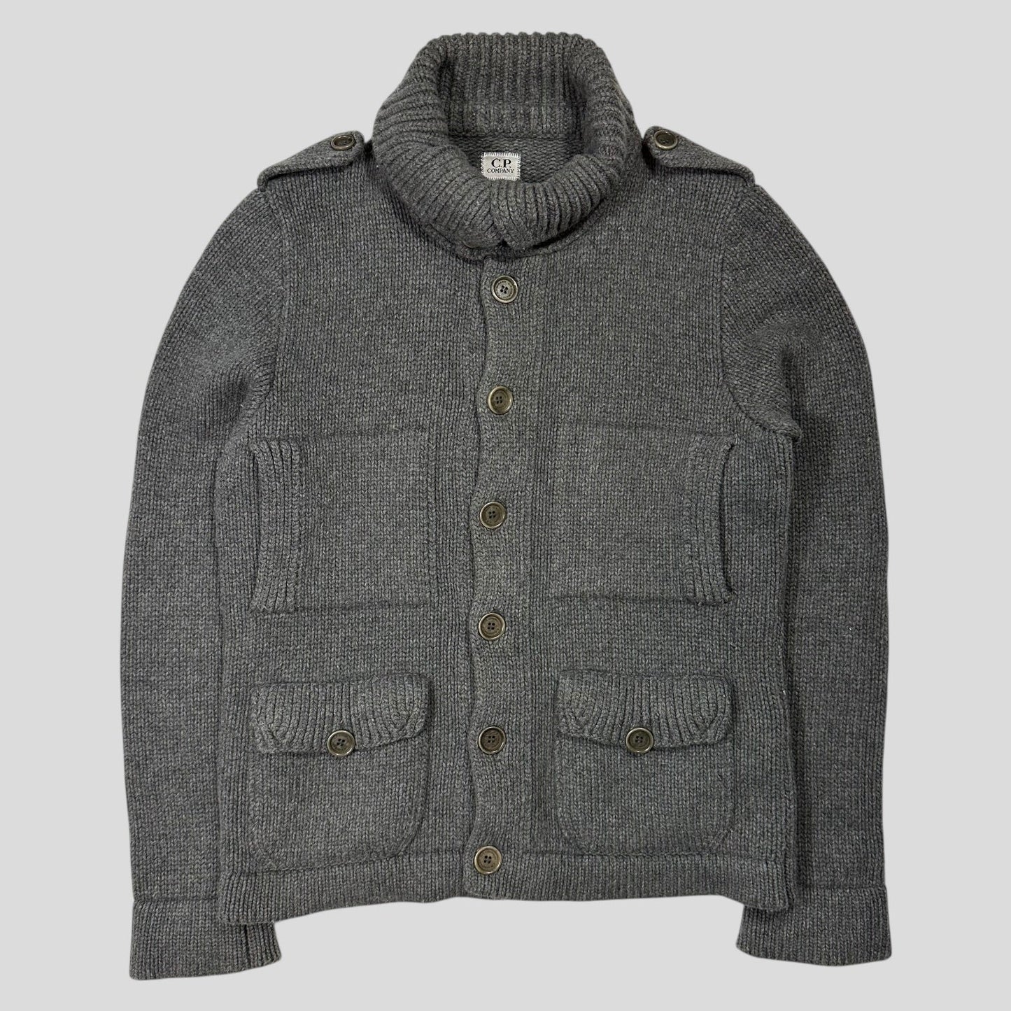 CP Company 00’s Thick Italian Wool Multipocket Cardigan - M