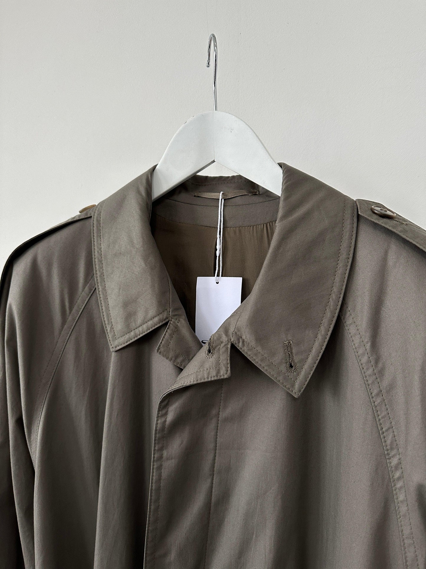 Vintage Concealed Placket Belted Trench Coat - XL - Known Source