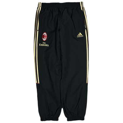 Adidas AC Milan 2010/11 Tracksuit Bottoms In Black & Gold ( M )