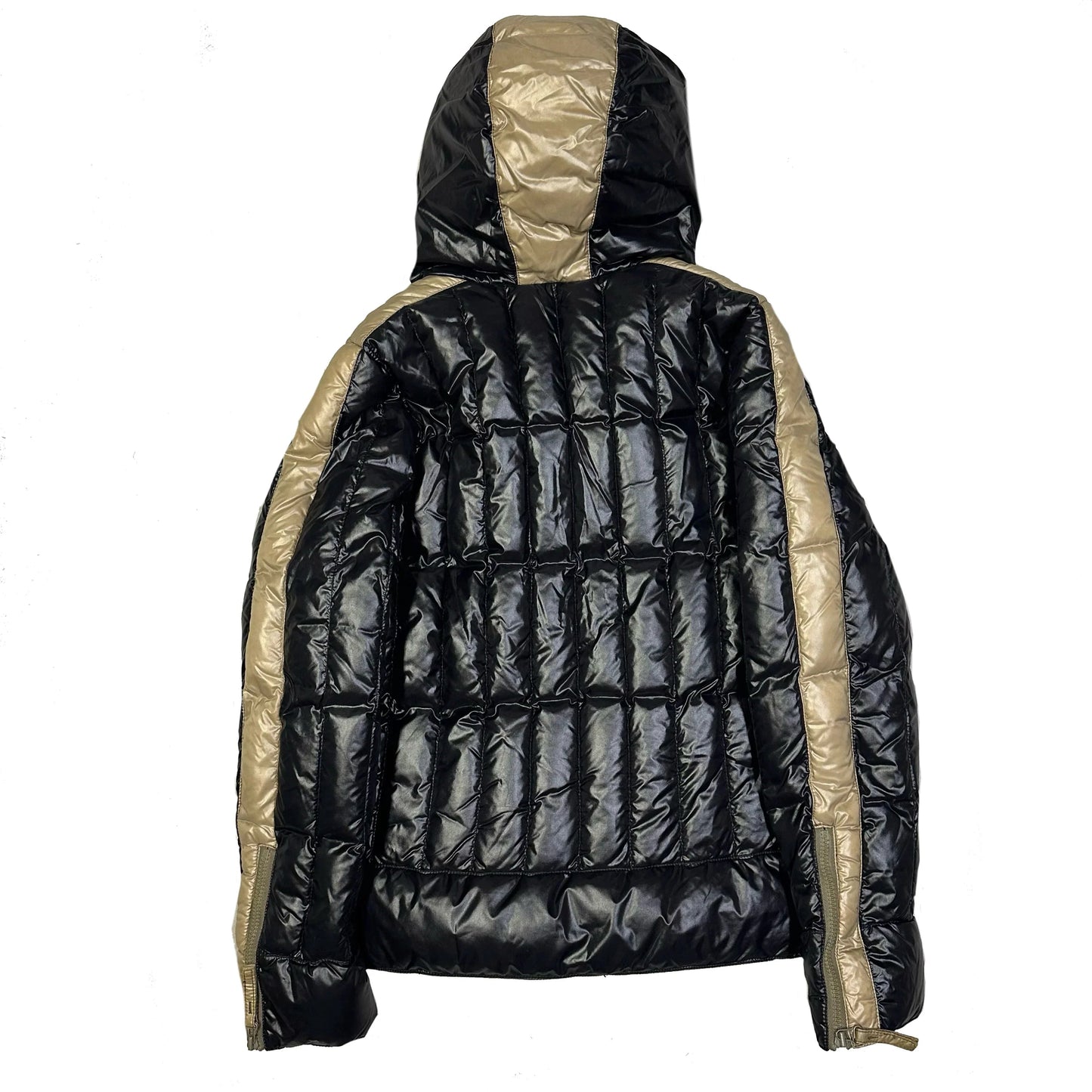 Duvetica Puffer Jacket In Black & Beige ( S )