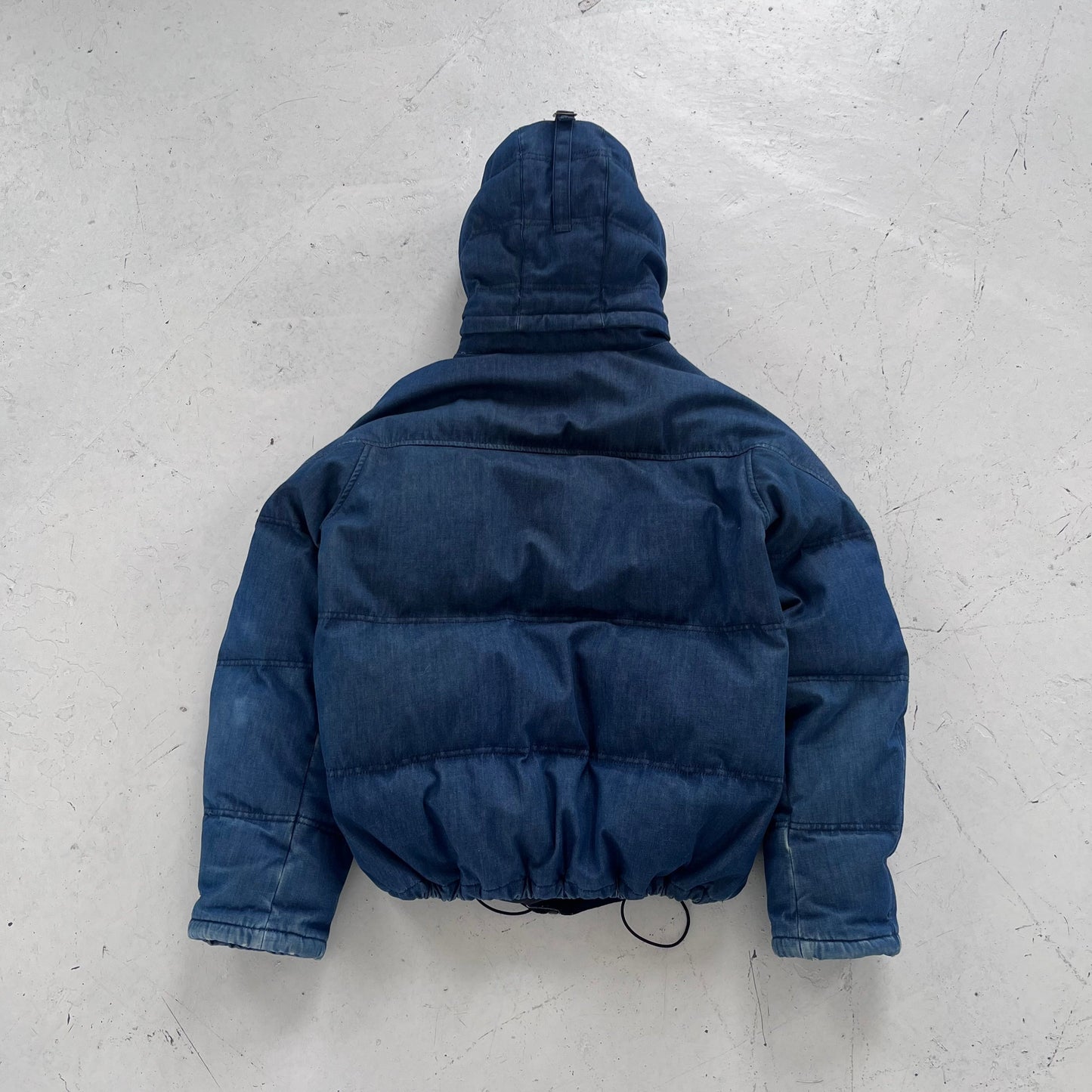 2003 stüssy gore-dryloft denim puffer | Blue, Red