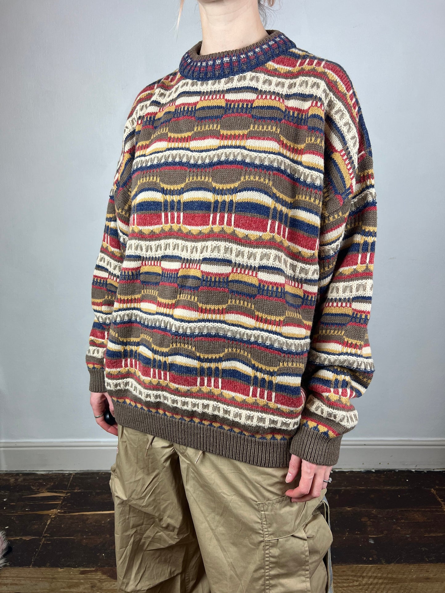 Vintage 3D knit jumper