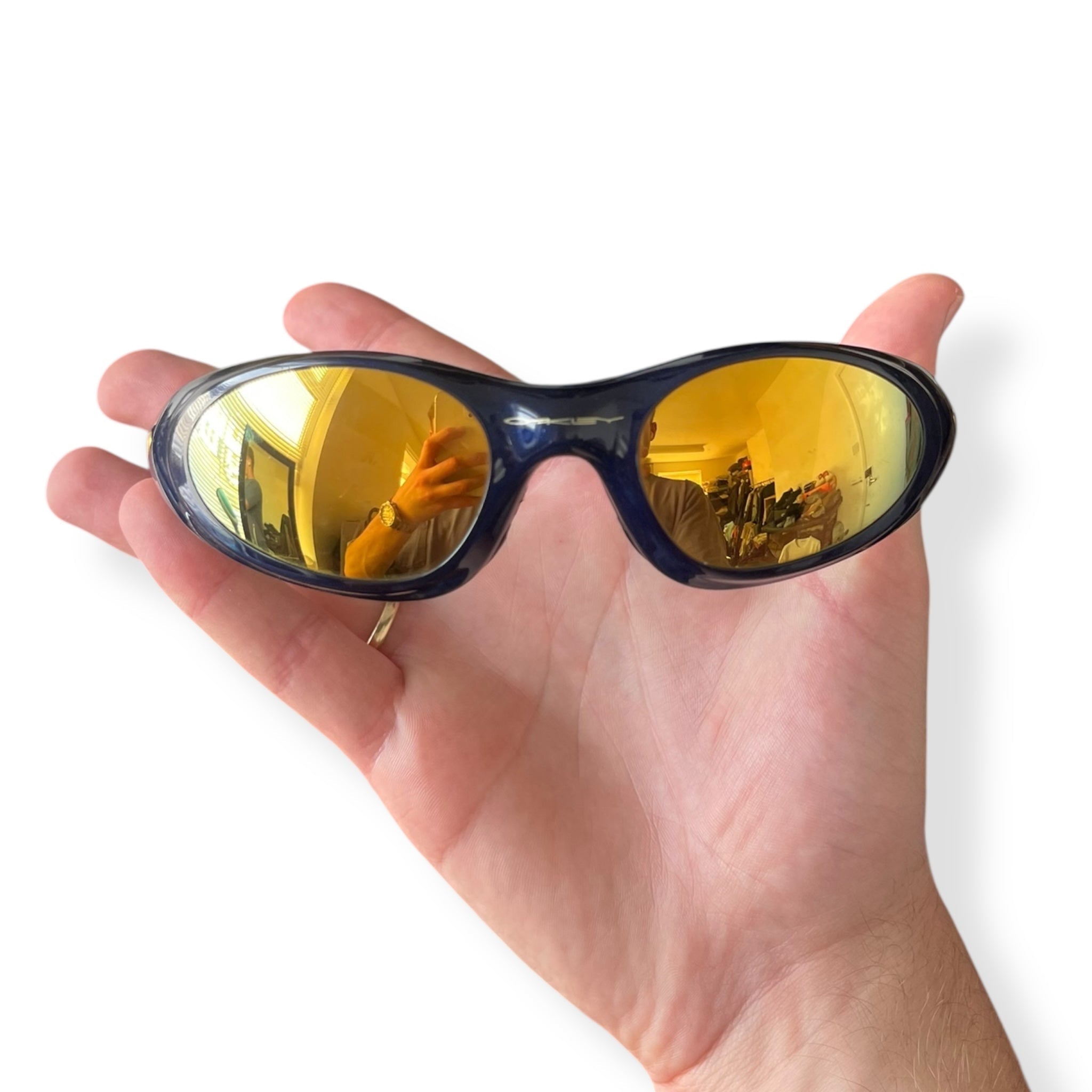 小物 OAKLEY Eye Jacket2.0 24K gold iridium Vintage Oakley Eye Jacket 2.0 Midnight/24k Gold Iridium Sunglasses