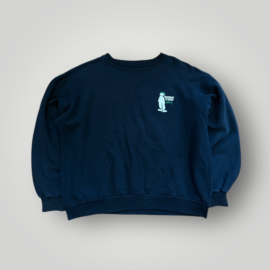Stüssy late 90's 'Knowledge is King' Crewneck Jumper M