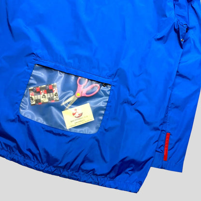 Prada Sport SS99 Latex Pocket Electric Blue Jacket - L