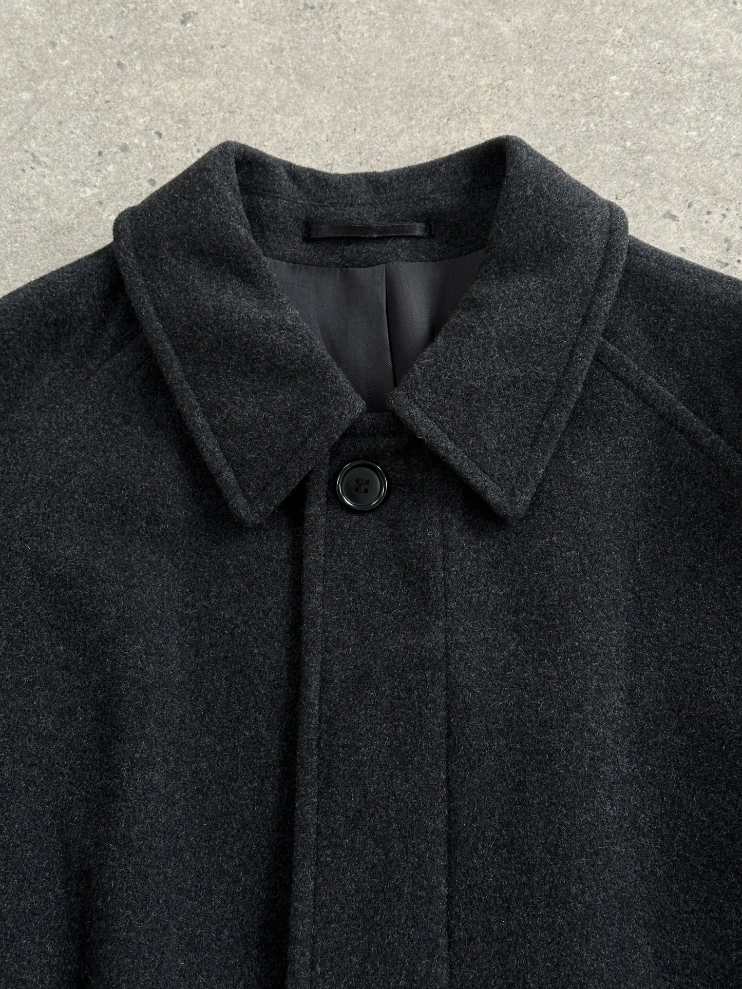 Vintage 1990s Wool Cashmere Belted Coat - L/XL